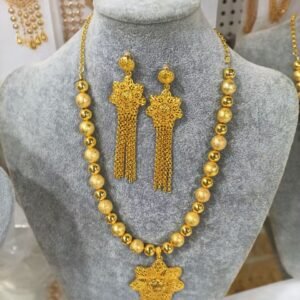 Angola Exquisite Dubai Gold Color Jewelry Set African Bridal Wedding Jewelry Set for Women Party